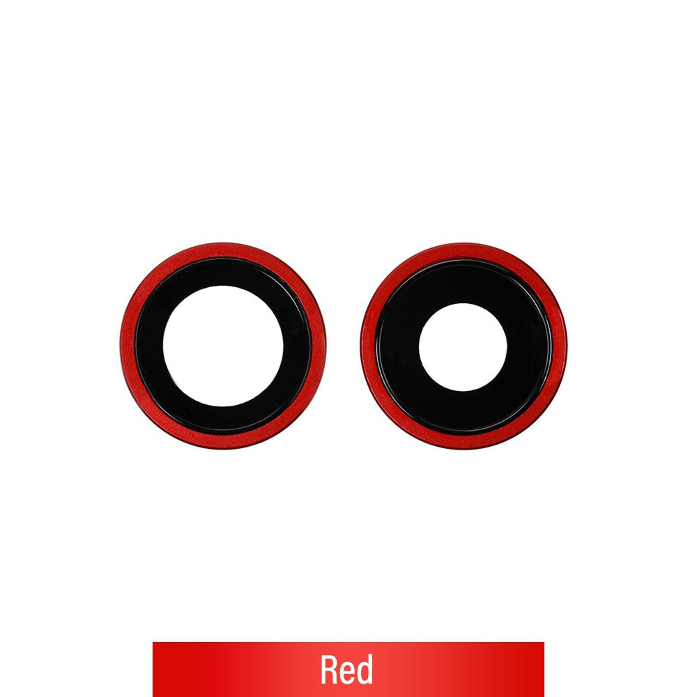 Rear Camera Lens with Bezel for iPhone 11-Red Rear Camera Lens with Bezel for iPhone 11-Red